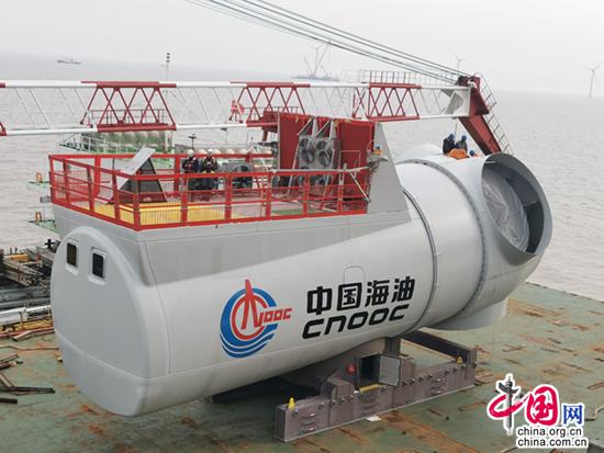 中国海油首个海上风电项目全容量并网发电
